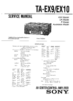 Sony TA-EX9 - Service Manual 